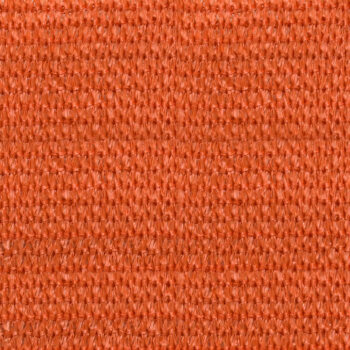 Voile d'ombrage 160 g/m² carré orange 7x7 m PEHD – Image 7