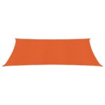 Voile d'ombrage 160 g/m² Orange 2x5 m PEHD – Image 2