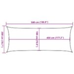 Voile d'ombrage 160 g/m² Orange 2x5 m PEHD – Image 8