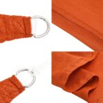Voile d'ombrage 160 g/m² Orange 2,5x3 m PEHD – Image 6