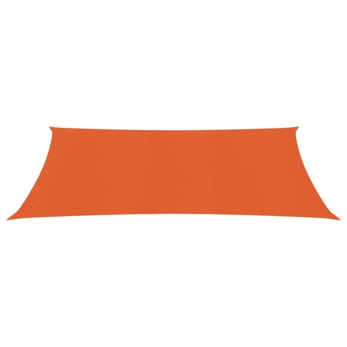 Voile d'ombrage 160 g/m² Orange 2,5x5 m PEHD – Image 2