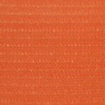 Voile d'ombrage 160 g/m² rectangulaire orange 3x5 m PEHD – Image 4