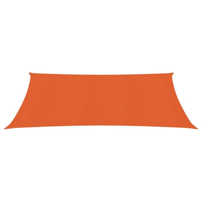 Voile d'ombrage 160 g/m² Orange 3,5x4,5 m PEHD – Image 2