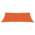 Voile d'ombrage 160 g/m² Orange 4x6 m PEHD – Image 2