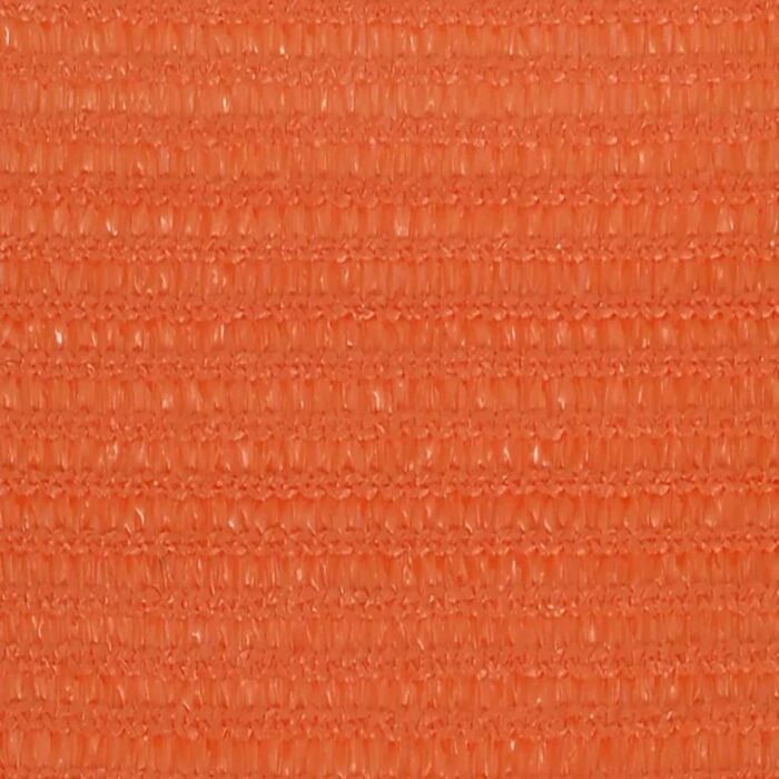 Voile d'ombrage 160 g/m² rectangulaire orange 5x7 m PEHD – Image 4