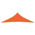 Voile d'ombrage 160 g/m² Orange 4x4x5,8 m PEHD – Image 2