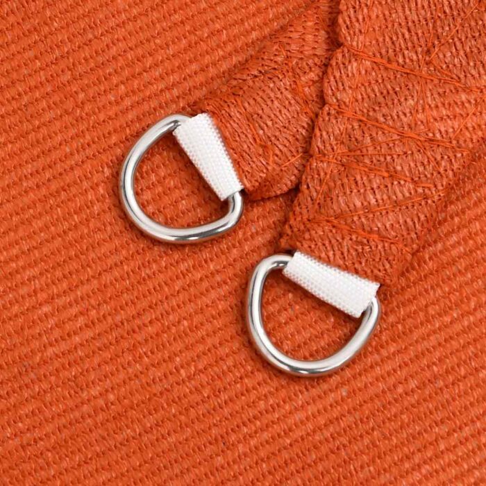 Voile d'ombrage 160 g/m² trapèze orange 3/4x3 m PEHD – Image 4
