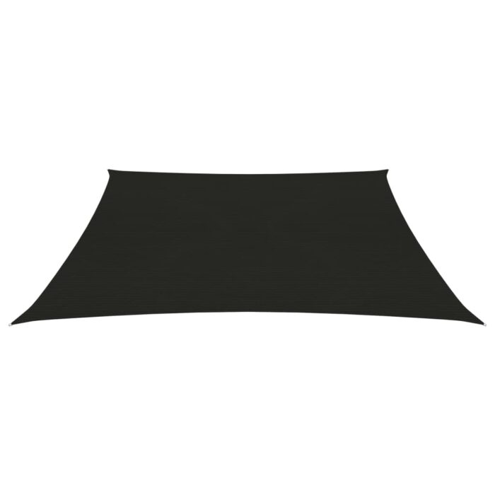 Voile d'ombrage 160 g/m² Noir 2,5x2,5 m PEHD – Image 2