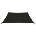 Voile d'ombrage 160 g/m² Noir 5x5 m PEHD – Image 2