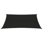 Voile d'ombrage 160 g/m² Noir 2x3,5 m PEHD – Image 2