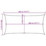 Voile d'ombrage 160 g/m² Noir 2x4 m PEHD – Image 8