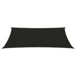 Voile d'ombrage 160 g/m² Noir 2x4,5 m PEHD – Image 2