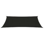 Voile d'ombrage 160 g/m² Noir 2x5 m PEHD – Image 2