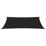 Voile d'ombrage 160 g/m² Noir 2,5x5 m PEHD – Image 2