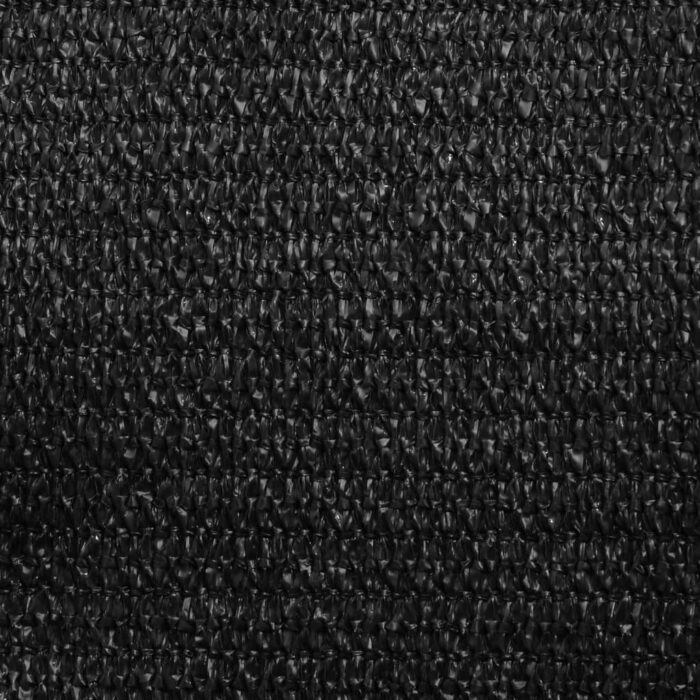 Voile d'ombrage 160 g/m² Noir 2,5x5 m PEHD – Image 7