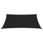 Voile d'ombrage 160 g/m² Noir 3x4 m PEHD – Image 2