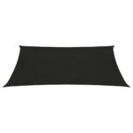 Voile d'ombrage 160 g/m² Noir 3x4,5 m PEHD – Image 2