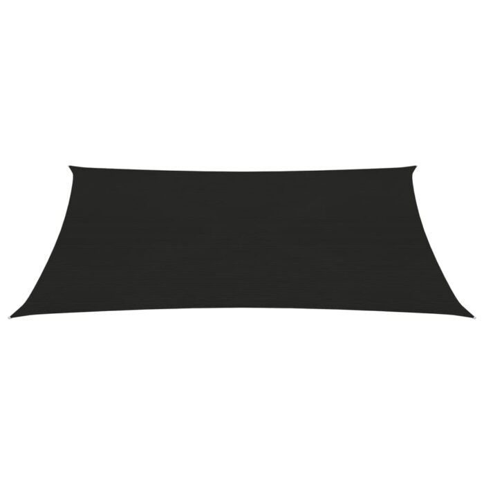 Voile d'ombrage 160 g/m² Noir 4x5 m PEHD – Image 2