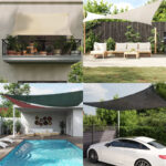 Voile d'ombrage 160 g/m² Noir 5x8 m PEHD