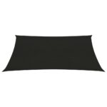 Voile d'ombrage 160 g/m² Noir 6x7 m PEHD – Image 2