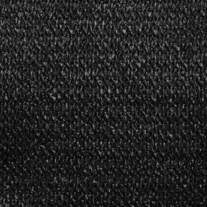 Voile d'ombrage 160 g/m² Noir 3,6x3,6x3,6 m PEHD – Image 7