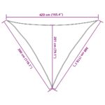 Voile d'ombrage 160 g/m² Noir 3x3x4,2 m PEHD – Image 8