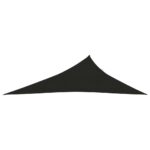 Voile d'ombrage 160 g/m² Noir 3x4x5 m PEHD – Image 2