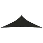 Voile d'ombrage 160 g/m² Noir 3,5x3,5x4,9 m PEHD – Image 2