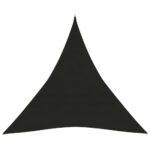 Voile d'ombrage 160 g/m² Noir 4x4x4 m PEHD – Image 2