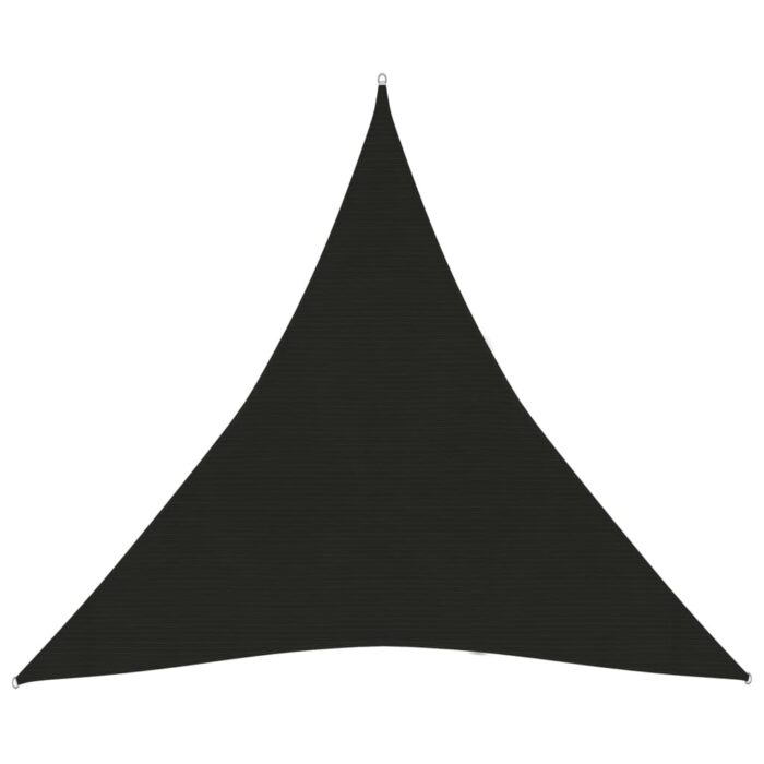 Voile d'ombrage 160 g/m² Noir 4x4x4 m PEHD – Image 2