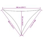 Voile d'ombrage 160 g/m² Noir 4x4x5,8 m PEHD – Image 8