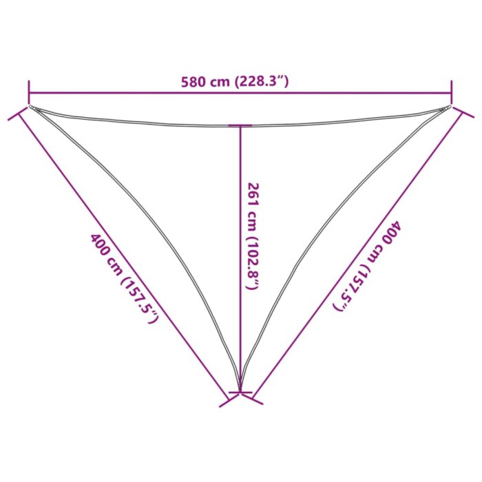 Voile d'ombrage 160 g/m² Noir 4x4x5,8 m PEHD – Image 8