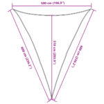 Voile d'ombrage 160 g/m² Noir 5x6x6 m PEHD – Image 8