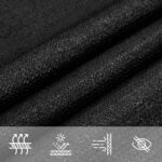 Voile d'ombrage 160 g/m² triangulaire noir 5x7x7 m PEHD – Image 5