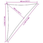 Voile d'ombrage 160 g/m² Noir 4x5x6,8 m PEHD – Image 8