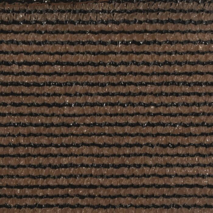 Voile d'ombrage 160 g/m² Marron 2,5x2,5 m PEHD – Image 7