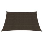 Voile d'ombrage 160 g/m² Marron 3,6x3,6 m PEHD – Image 2