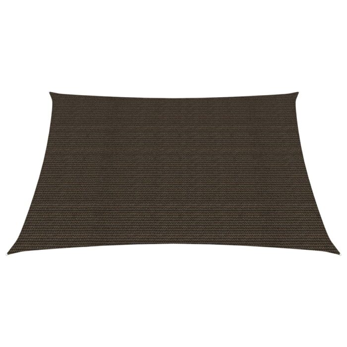 Voile d'ombrage 160 g/m² Marron 4x4 m PEHD – Image 2