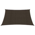 Voile d'ombrage 160 g/m² Marron 7x7 m PEHD – Image 2