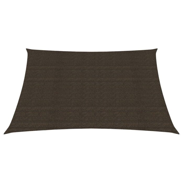 Voile d'ombrage 160 g/m² Marron 7x7 m PEHD – Image 2