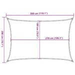 Voile d'ombrage 160 g/m² Marron 2x3 m PEHD – Image 8