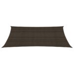 Voile d'ombrage 160 g/m² Marron 2x4,5 m PEHD – Image 2