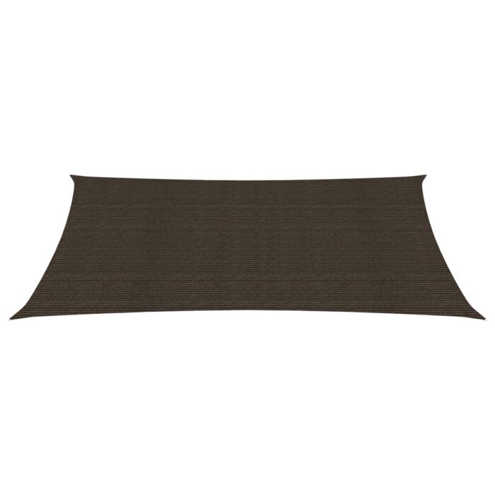 Voile d'ombrage 160 g/m² Marron 2x4,5 m PEHD – Image 2