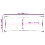 Voile d'ombrage 160 g/m² Marron 2x4,5 m PEHD – Image 8