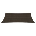 Voile d'ombrage 160 g/m² Marron 2x5 m PEHD – Image 2