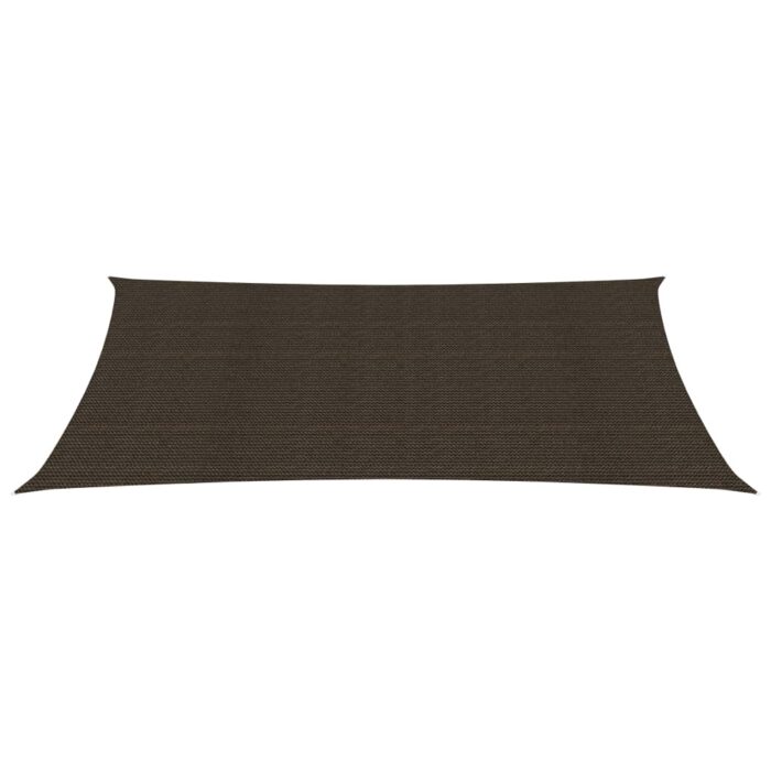 Voile d'ombrage 160 g/m² Marron 2x5 m PEHD – Image 2