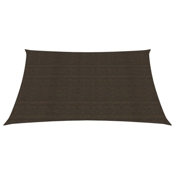Voile d'ombrage 160 g/m² Marron 2,5x3 m PEHD – Image 2