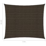 Voile d'ombrage 160 g/m² Marron 2,5x3 m PEHD – Image 5
