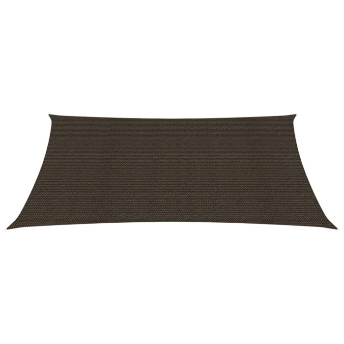 Voile d'ombrage 160 g/m² Marron 2,5x4,5 m PEHD – Image 2