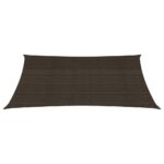 Voile d'ombrage 160 g/m² Marron 3x4,5 m PEHD – Image 2